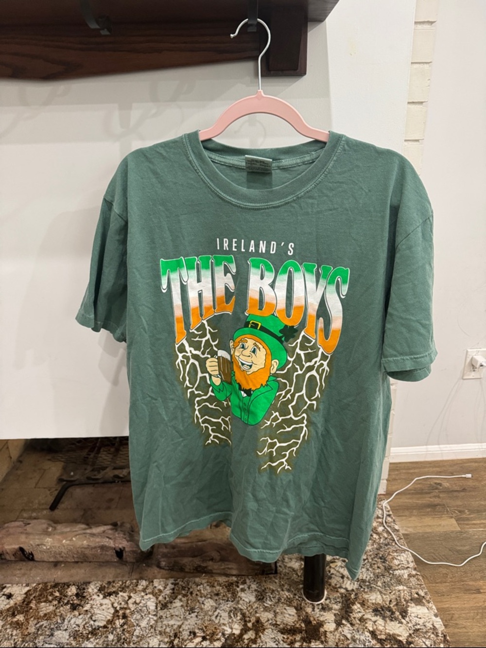 Ireland's The Boys Graphic Tee - Green Orange White